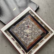 中古正品 全新庫存 Celine 巴洛克風格 小領巾 絲巾 方巾 禮物