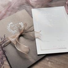 【24h快速出貨】-結婚書約/結婚證書/書約套組-飛舞蝴蝶-棕-異性