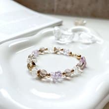 【秋色舞曲】紫黃晶/茶晶手鍊