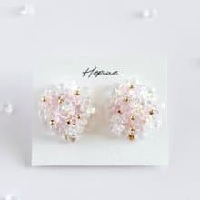 Petalisse (Pink) : earring耳夾 / pierce耳釘