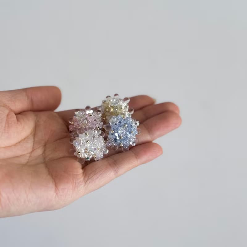 Petalisse (Pink) : earring耳夾 / pierce耳釘