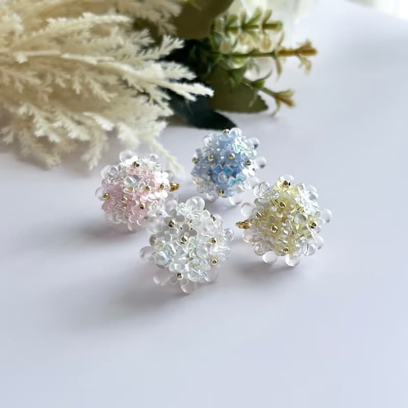 Petalisse (Pink) : earring耳夾 / pierce耳釘