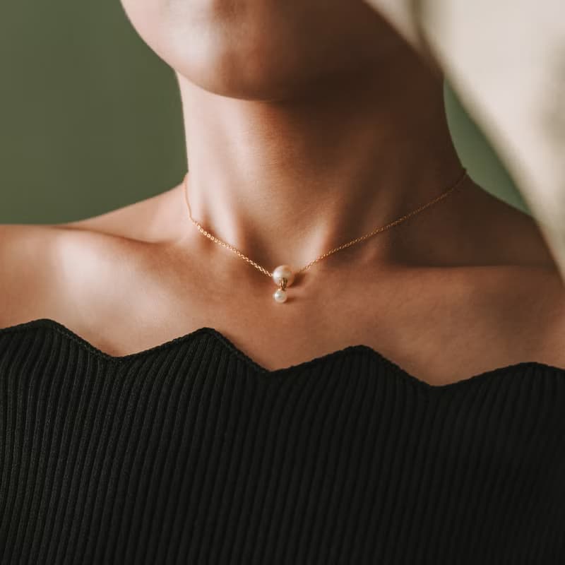 Mongolfière_Akoya熱氣球珍珠項鍊