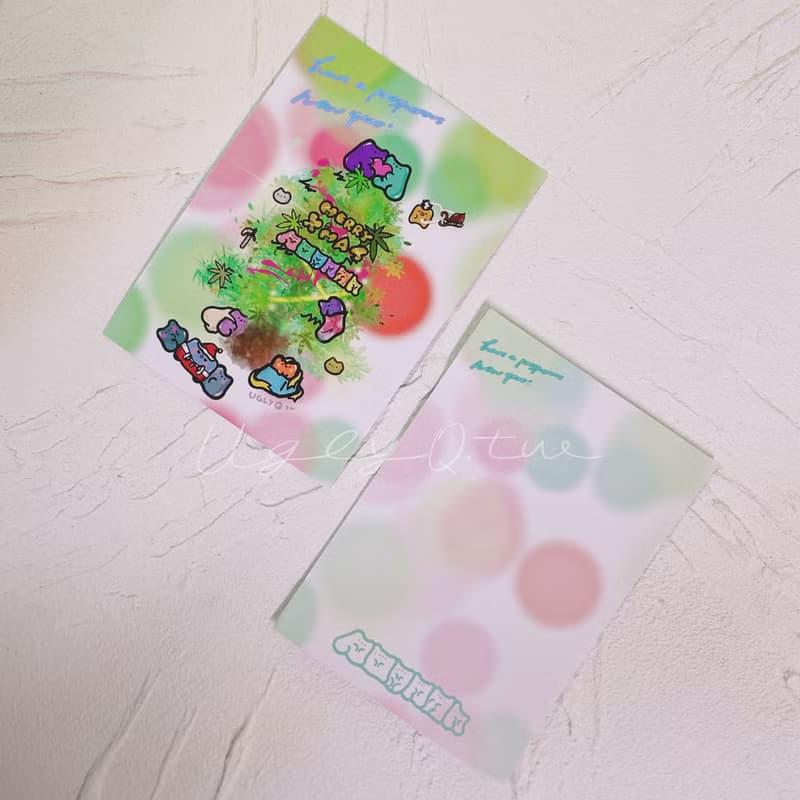 【MariXmas】手寫聖誕卡片 耶誕明信片 雙面