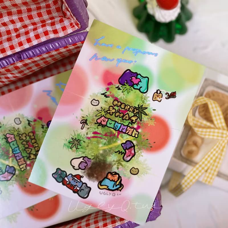 【MariXmas】手寫聖誕卡片 耶誕明信片 雙面