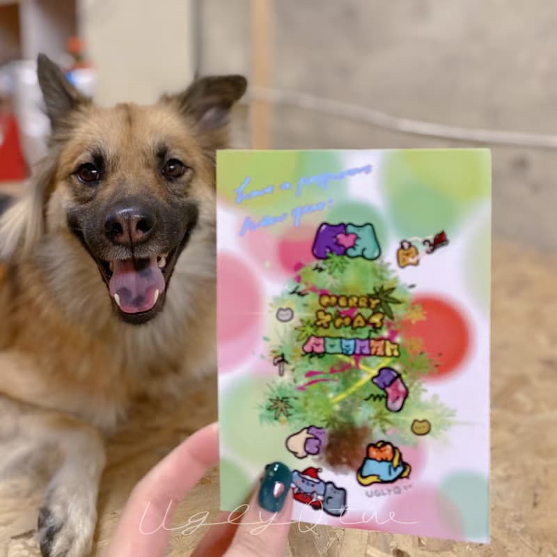 【MariXmas】手寫聖誕卡片 耶誕明信片 雙面