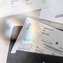 【情人節禮物】&系列 結婚書約 / LOVEWINS 同婚書約+封套組