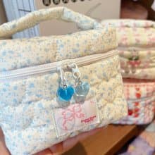 Sweetstore Supply原創可愛甜美藍奶牛手提小盒子化妝品收納包