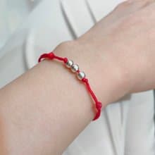 │好運│霧感雪球 • 平安紅繩手鍊 • 幸運紅線 • 純銀手鍊