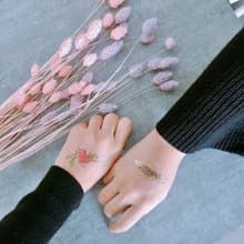 花溫室-2入紋身貼紙 原創手繪設計