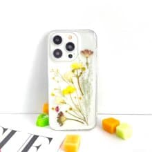 星芹與海棠押花手機殼 適用於iPhone 16 Pro Max Samsung S25 A35