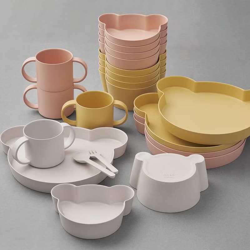 【Tak】BIO Kids Dish抗菌小熊淺碗/碗蓋組合 寶寶餐具 兒童餐具