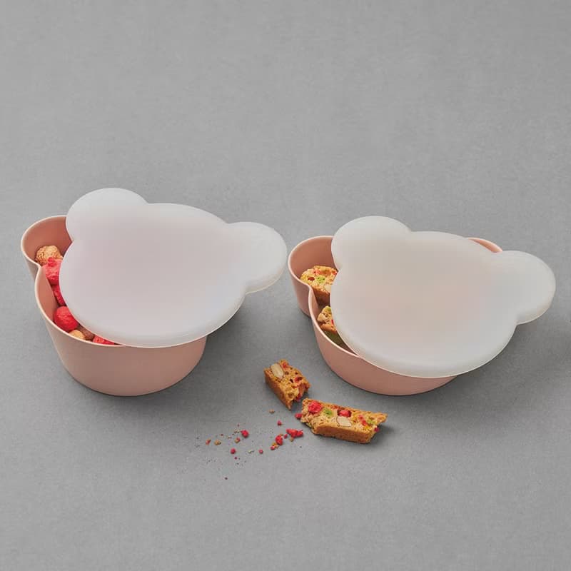 【Tak】BIO Kids Dish抗菌小熊淺碗/碗蓋組合 寶寶餐具 兒童餐具