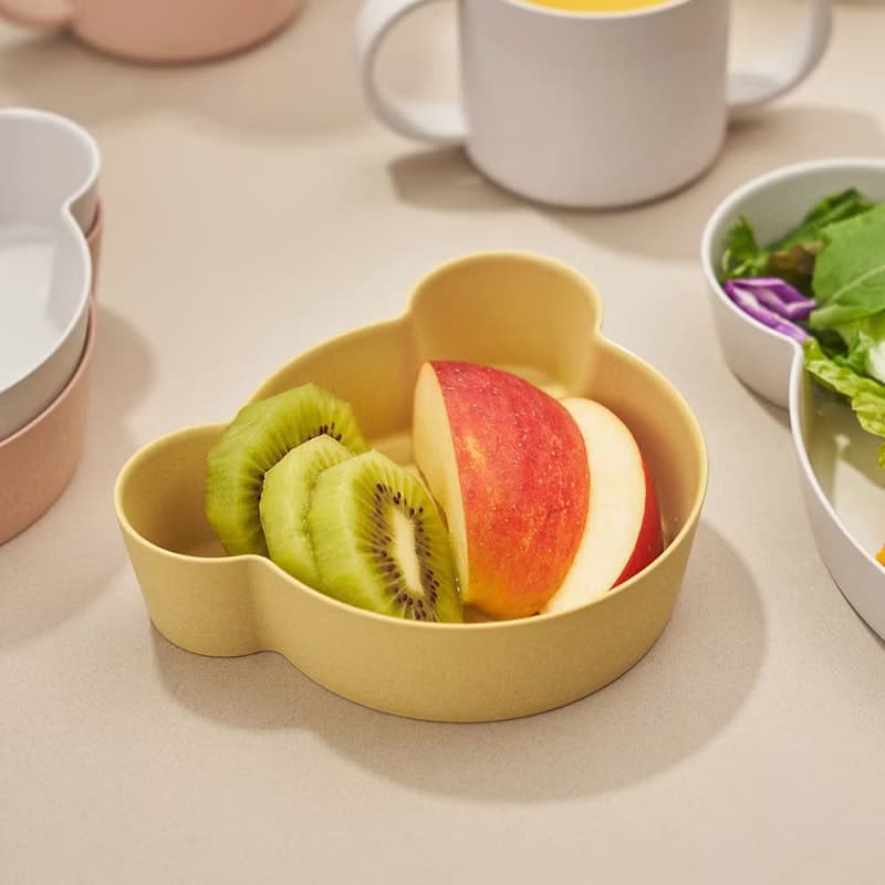 【Tak】BIO Kids Dish抗菌小熊淺碗/碗蓋組合 寶寶餐具 兒童餐具