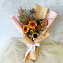 *光輝燦爛* 太陽花花束 畢業花束 非洲菊花束 父親節花束七夕花束