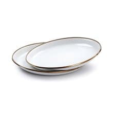 【兩入一組】Barebones 琺瑯沙拉盤組 CKW-392 / 蛋殼白