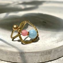 老林雜貨 | 雙星黃銅戒指