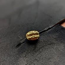 【金色耶誕】咖啡豆黃銅刺馬釘-單只- 別針 徽章 胸針 領釦