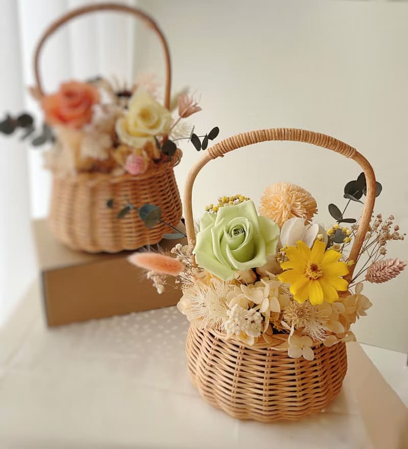 Miss。花謎 【田園小花籃】開幕花禮