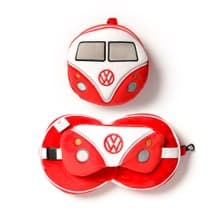 【完美禮物】復古經典VW T1二合一多功能舒適枕眼罩套裝