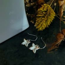 小蝴蝶Butterfly/純銀Silver/耳環Earring/Màn 工