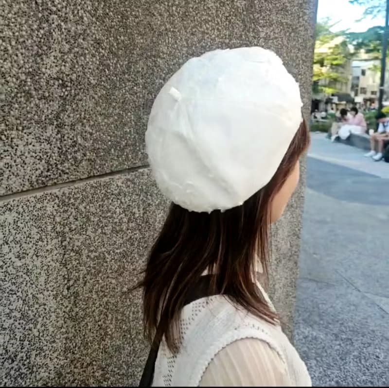 【HiGh MaLi】四季貝蕾帽 | 畫家帽 | 仙女鏤空白蕾絲花 |#仙女款