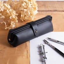 イタリアンレザーのペンケース Paka-pen #Black【入学祝】【就職祝】【カスタム可能なギフト】