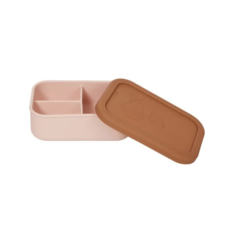 OYOY YUMMY兒童矽膠午餐盒  - 焦糖/玫瑰粉