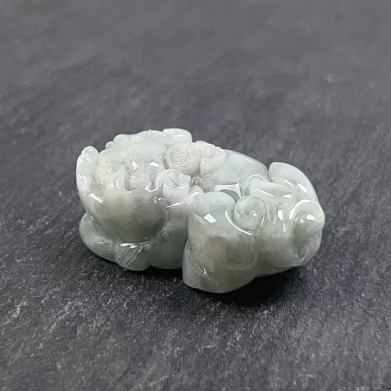 【招財神獸】飄綠翡翠貔貅擺飾項鍊 | 天然緬甸玉翡翠A貨 | 送禮