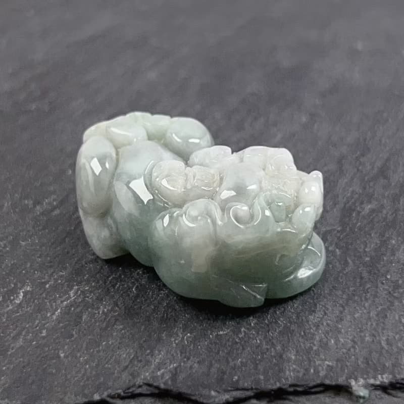 【招財神獸】飄綠翡翠貔貅擺飾項鍊 | 天然緬甸玉翡翠A貨 | 送禮