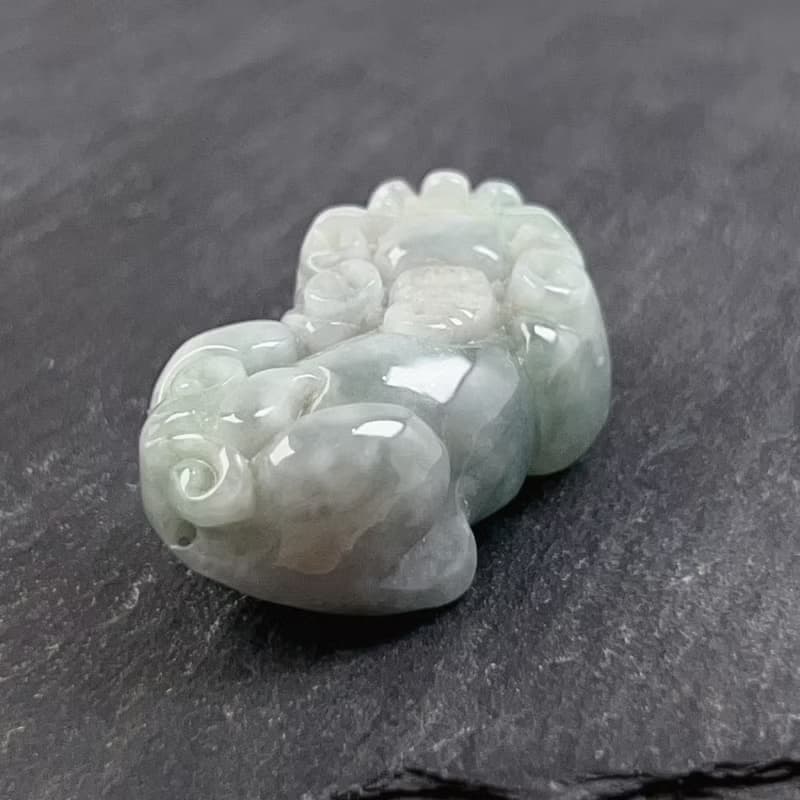 【招財神獸】飄綠翡翠貔貅擺飾項鍊 | 天然緬甸玉翡翠A貨 | 送禮