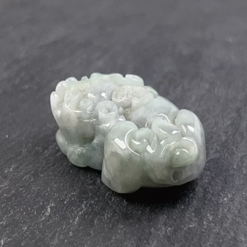 【招財神獸】飄綠翡翠貔貅擺飾項鍊 | 天然緬甸玉翡翠A貨 | 送禮