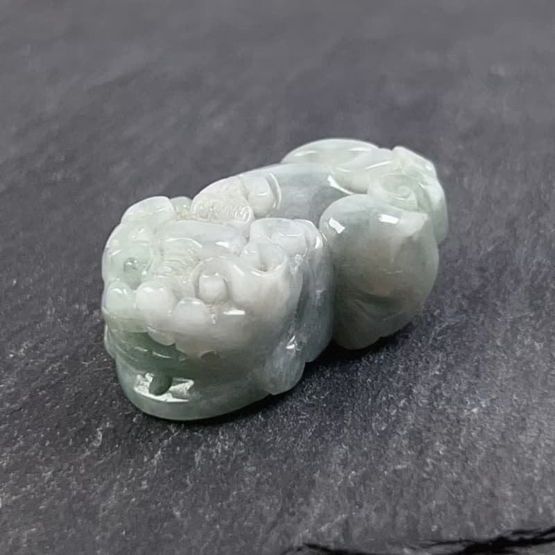 【招財神獸】飄綠翡翠貔貅擺飾項鍊 | 天然緬甸玉翡翠A貨 | 送禮