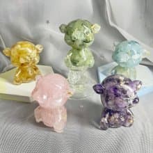 【手工製作】天然能量水晶平安豬/水晶擺飾