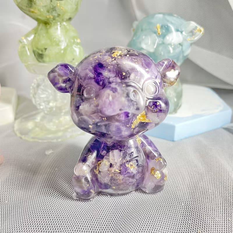 【手工製作】天然能量水晶平安豬/水晶擺飾
