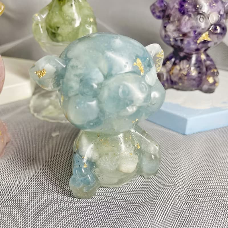 【手工製作】天然能量水晶平安豬/水晶擺飾