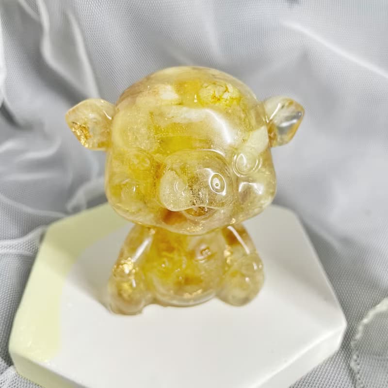 【手工製作】天然能量水晶平安豬/水晶擺飾