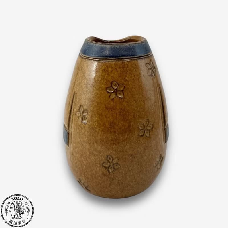 SOLO歐洲家居-手工台灣陶 古風典雅小花器 13cm 花盆 擺件