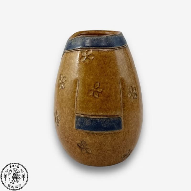 SOLO歐洲家居-手工台灣陶 古風典雅小花器 13cm 花盆 擺件