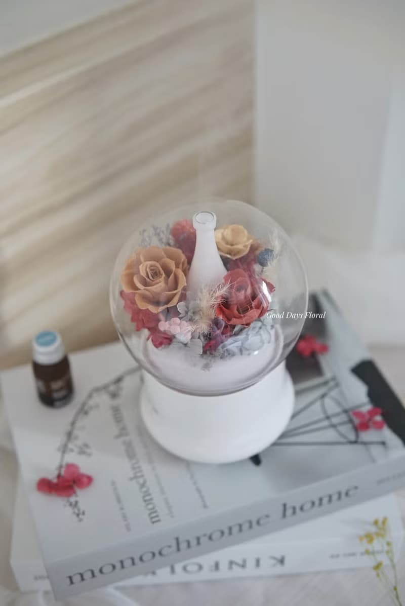 永生花香氛機 – 秋酿 / 贈無印良品精油