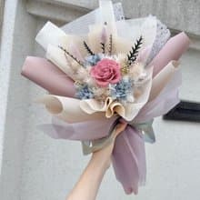 永生玫瑰花束_莎士比亞的詩篇_乾燥玫瑰色