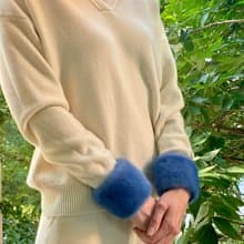 Slap on cuffs / Fur bracelets / Wristband