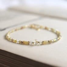 手鍊 黃水晶 黃澳寶 瑪瑙 - 滿足 -