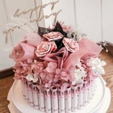 鈔票蛋糕/有錢花蛋糕/錢花蛋糕/生日禮物/永生蛋糕花/生日花束/花