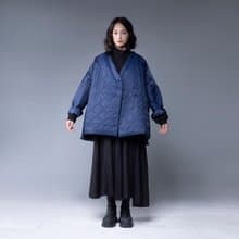 Aman No.38 盤扣秋冬鋪棉保暖貼心小棉襖 藍