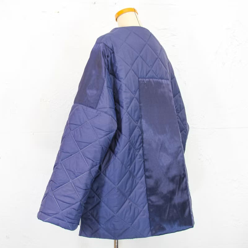 Aman No.38 盤扣秋冬鋪棉保暖貼心小棉襖 藍