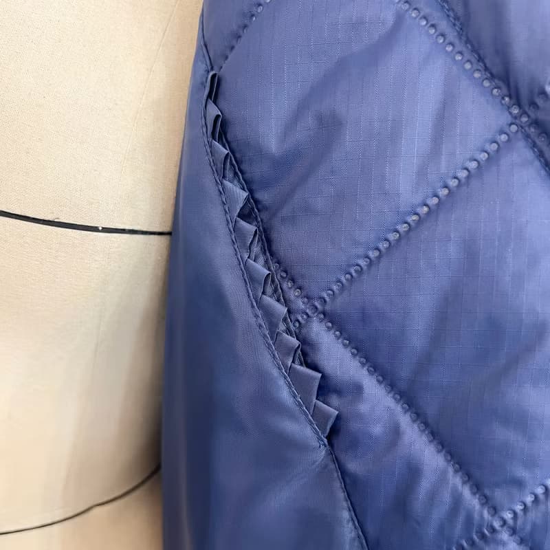 Aman No.38 盤扣秋冬鋪棉保暖貼心小棉襖 藍