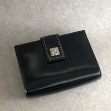 【 日本直送　名牌中古包 】CELINE セリーヌ クラッチバッグ ブラック ガンチーニ ステッチ レザー vintage ヴィンテージ オールド bktsdk