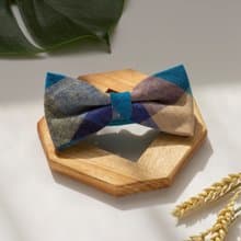 日式拼接藍領結-藍色是最溫暖的顏色,也是最好搭的顏色