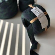 升級再造的織物紗線　 黑色手錶綠色S